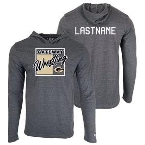 Gateway Jr Wrestling Custom Heat Press Long Sleeve Hoodie T-Shirt