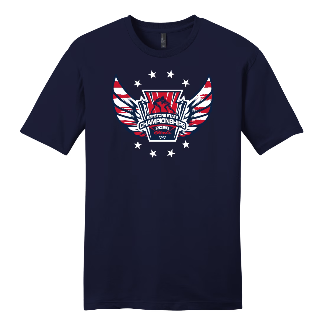 American Wings Girls 2026 Keystone State Heat Press Decal Short Sleeve T-Shirt