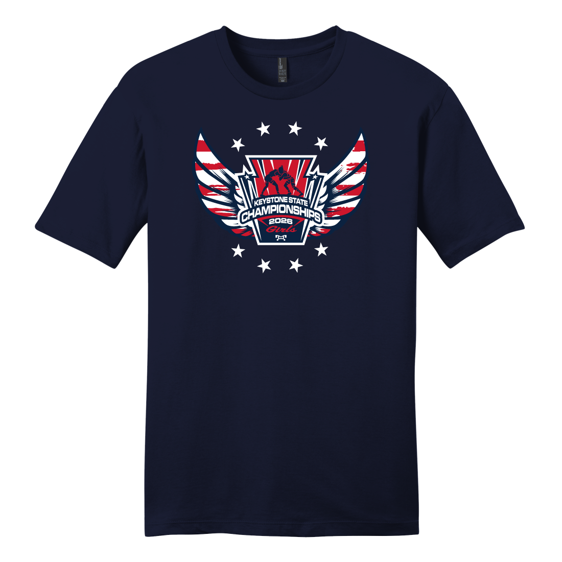 American Wings Girls 2026 Keystone State Heat Press Decal Short Sleeve T-Shirt