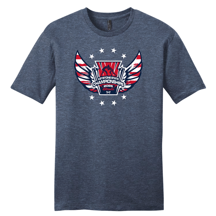 American Wings Girls 2026 Keystone State Heat Press Decal Short Sleeve T-Shirt - Image 2