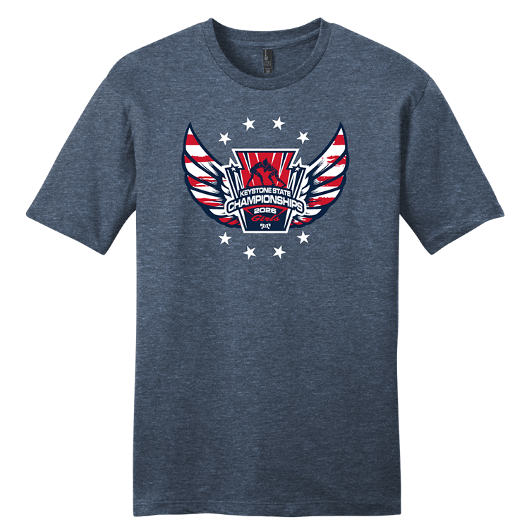 American Wings Girls 2026 Keystone State Heat Press Decal Short Sleeve T-Shirt - Image 2