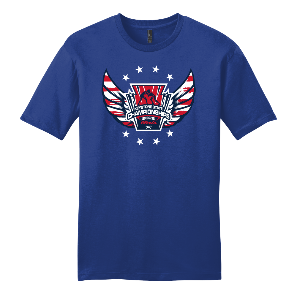 American Wings Girls 2026 Keystone State Heat Press Decal Short Sleeve T-Shirt - Image 3