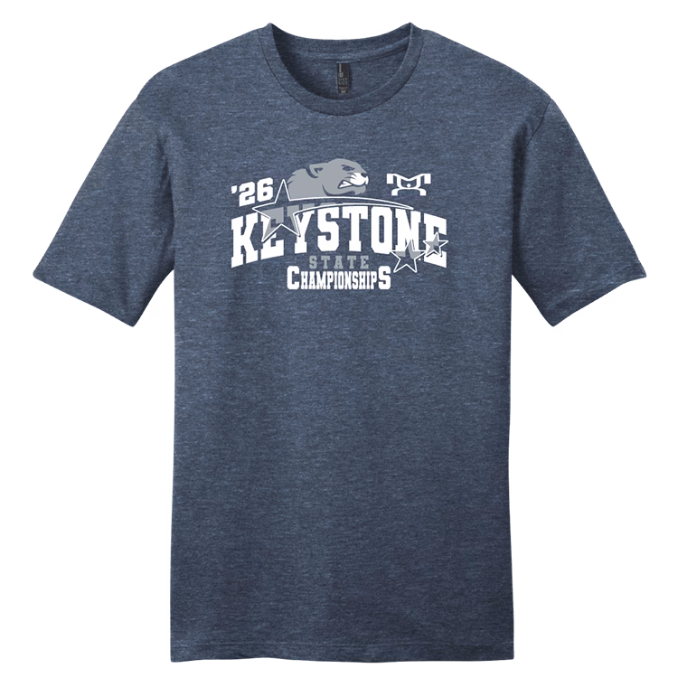Silver Nittany 2026 Keystone State Heat Press Decal Short Sleeve T-Shirt - Image 2