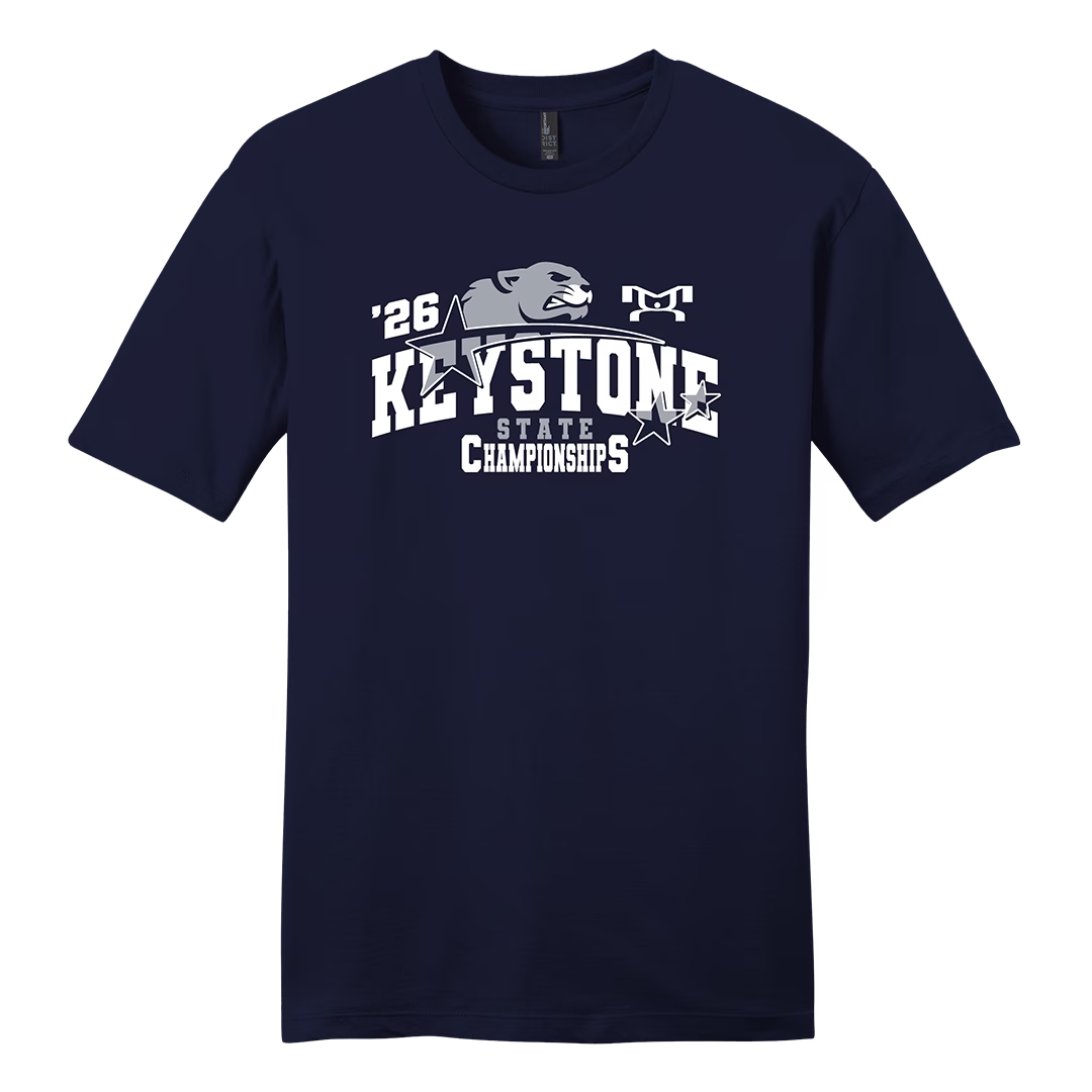 Silver Nittany 2026 Keystone State Heat Press Decal Short Sleeve T-Shirt