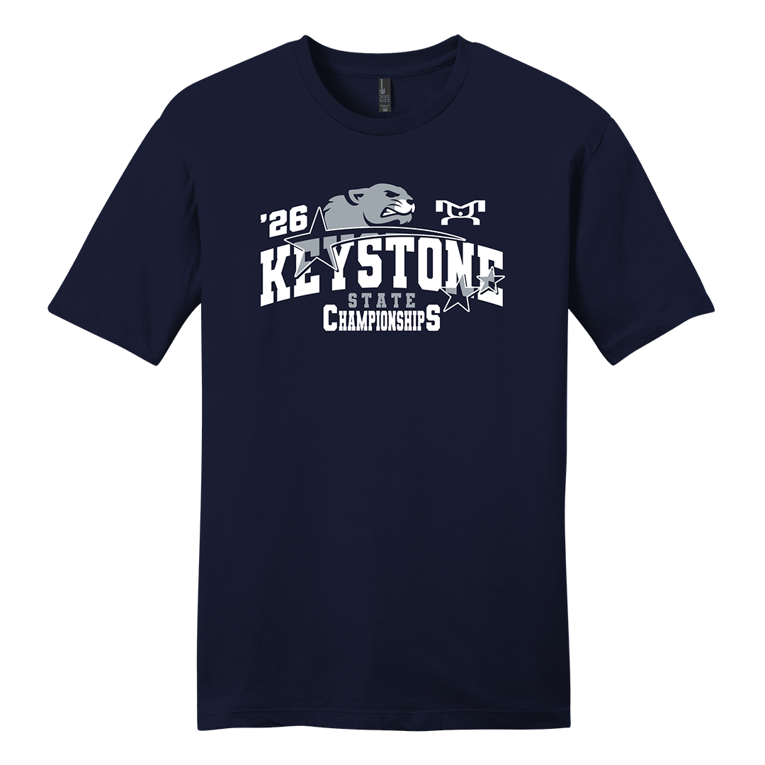 Silver Nittany 2026 Keystone State Heat Press Decal Short Sleeve T-Shirt