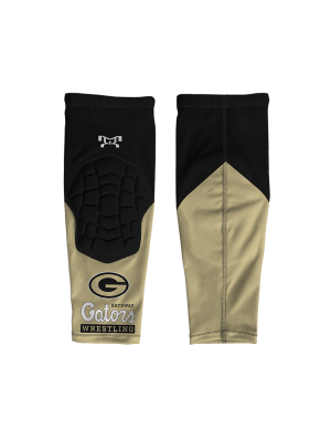 Gateway Jr Wrestling Vegas Gold And Black Gators Wrestling Padded Knee Sleeve