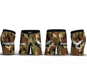 Phoenix Wrestling Club Camo Men's 9" Fight Short 2026