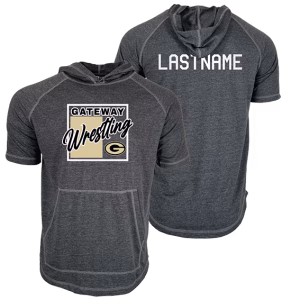 Gateway Jr Wrestling Custom Heat Press Short Sleeve Hoodie T-Shirt