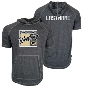 Gateway Jr Wrestling Custom Heat Press Short Sleeve Hoodie T-Shirt