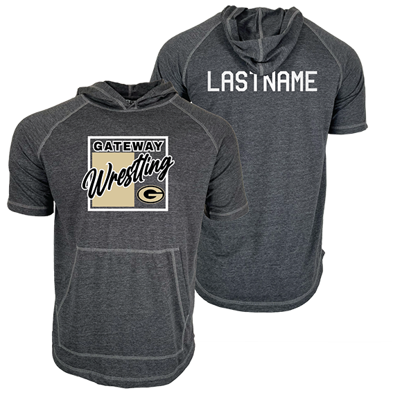 Gateway Jr Wrestling Custom Heat Press Short Sleeve Hoodie T-Shirt