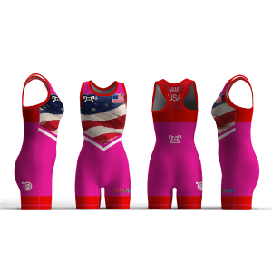 Team Fearless Women's Red Racerback Singlet