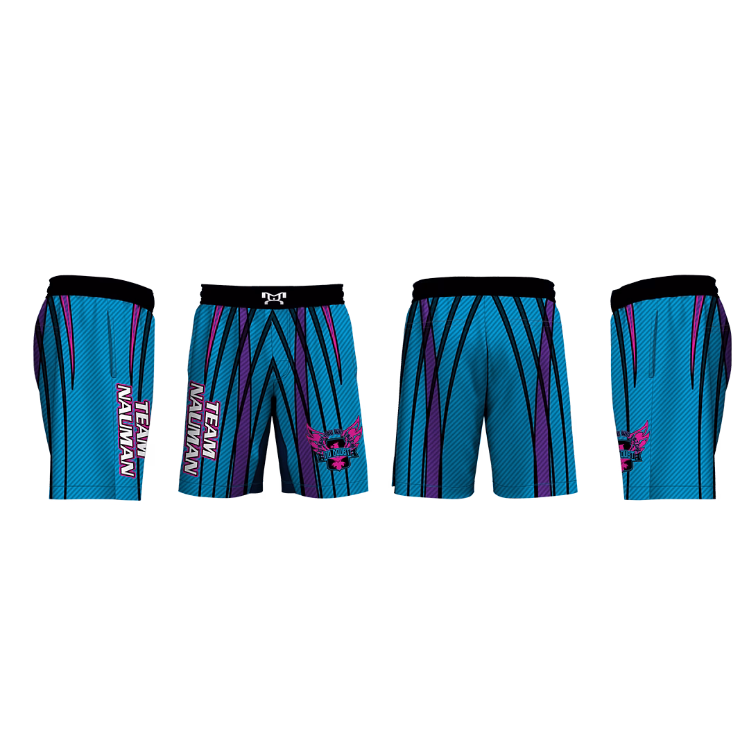 Team Nauman Men's Trainers Cut 9" Fight Short (With Pockets) 2026
