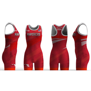 MAVERICKS WRESTLING Red Women's Racerback Singlet 2026