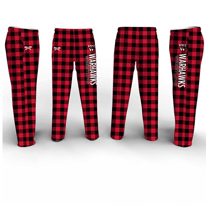 Warhawks Wrestling Club Poly Fleece Pajama Pants 2026
