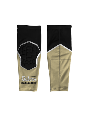 Gateway Jr Wrestling Vegas Gold And Black Gators Padded Knee Sleeve