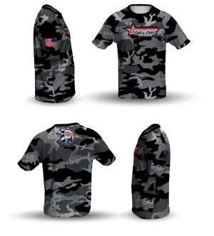 BTS Stars & Stripes Tournament Black Loose Short Sleeve Dri-Fit