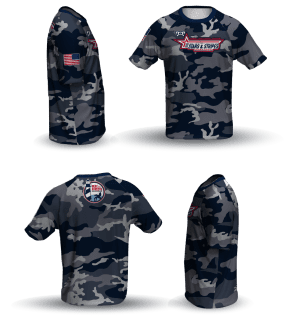 BTS Stars & Stripes Tournament Navy Loose Short Sleeve Dri-Fit