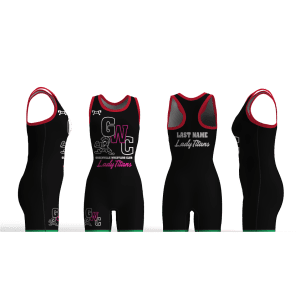 Greenville Wrestling Club Black Women's Racerback Singlet