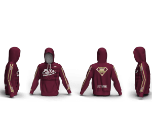 Elite Athletic Club Maroon Elite Sublimated Hoodie