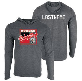 Kougar Wrestling Club Custom Heat Press Long Sleeve Hoodie T-Shirt