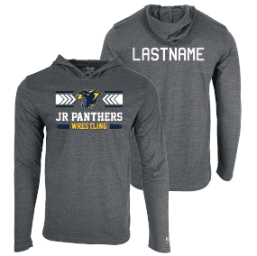 Round Lake Jr Panthers Custom Heat Press Long Sleeve Hoodie T-Shirt