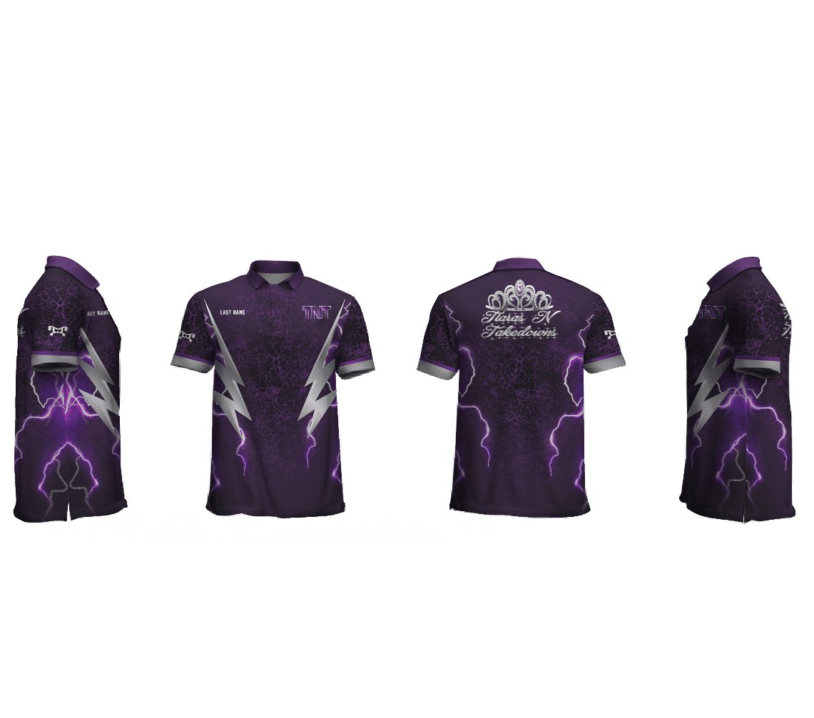 Tiaras N Takedown Men's Custom Polo