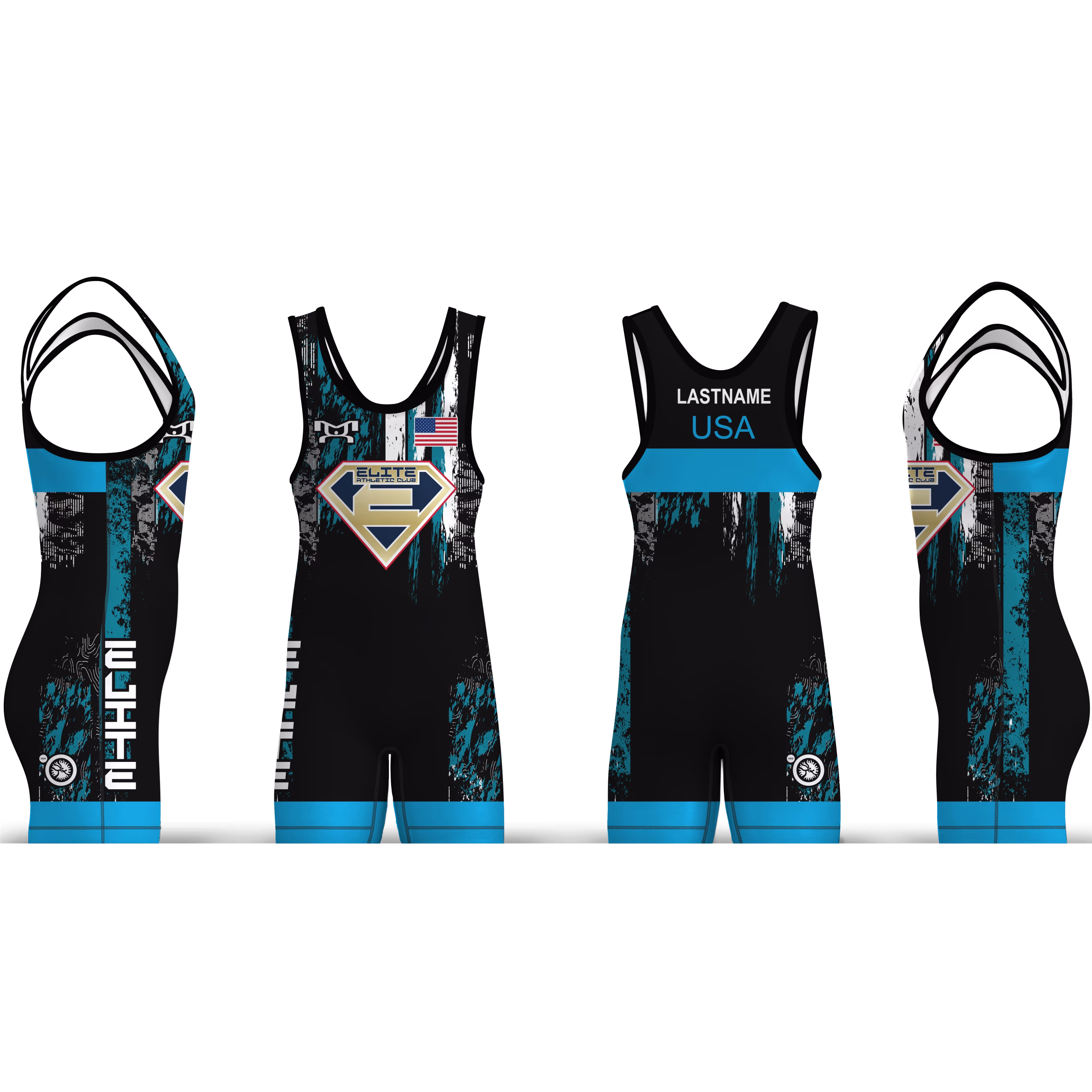 Elite Athletic Club Black 2026 Men's Singlet