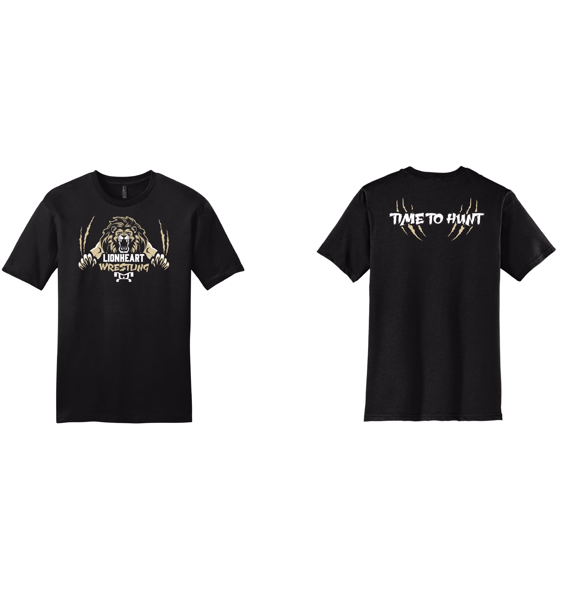 Lionheart Wrestling Club Custom Heat Press Short Sleeve T-Shirt