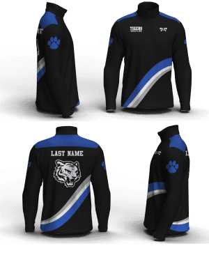 Princeton High school WV Men's Mid-Weight Custom Quarter Zip