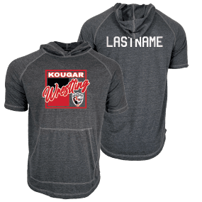 Kougar Wrestling Club Custom Heat Press Short Sleeve Hoodie T-Shirt