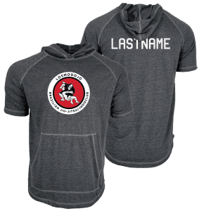 Los Mo Dojo Custom Heat Press Short Sleeve Hoodie T-Shirt