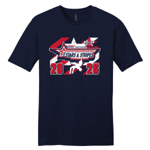 BTS Stars & Stripes Tournament Black Custom Heat Press Short Sleeve T-Shirt