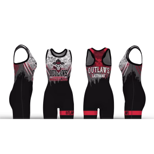 Outlaws Wrestling Club Camo 2026 Women's Racerback Singlet