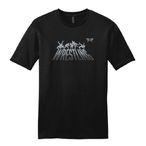 Wrestling Shadow Heat Press Decal T-Shirt