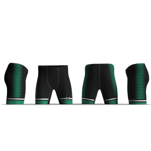Cary High school black & Green Men's Compression Shorts