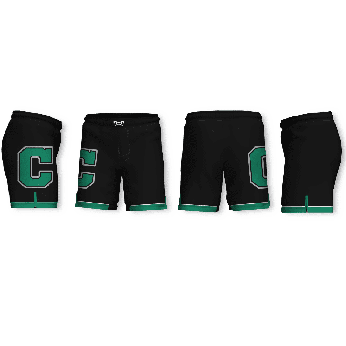 Cary High school Black with C logo Men's 9" Fight Short