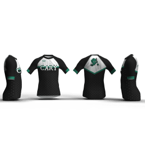 Cary High school Black & White Men's Compression Short Sleeve Shirt