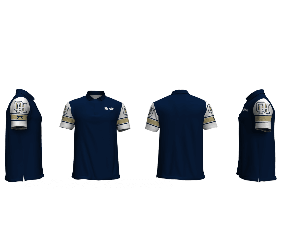 Quartz Hill High School Navy Men's Custom Polo