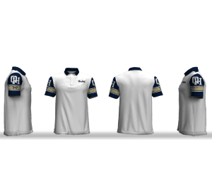 Quartz Hill High School White Men's Custom Polo