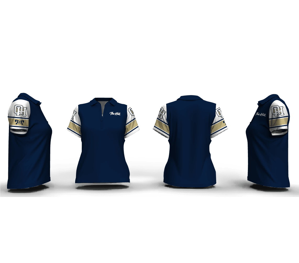 Quartz Hill High School Navy Women's Custom Polo