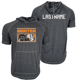 Hunter Wrestling Club Custom Heat Press Short Sleeve Hoodie T-Shirt