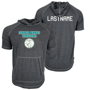 Central Pennies Custom Heat Press Short Sleeve Hoodie T-Shirt