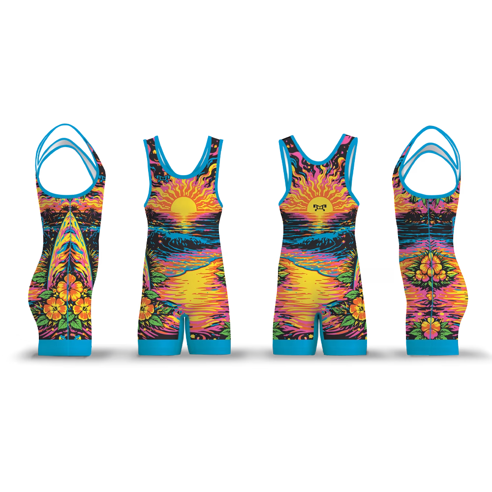 Summer Tropical Black light Men's Singlet