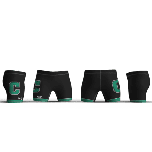 Cary High school Black & green with c logo Women's Compression Shorts