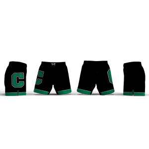 Cary High school Black & Green with c logo Women's 6" Fight Short
