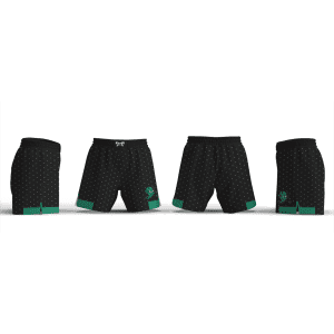Cary High school Black and white dot Pattern Women's 6" Fight Short