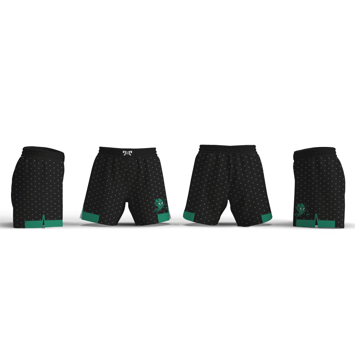 Cary High school Black and white dot Pattern Women's 6" Fight Short