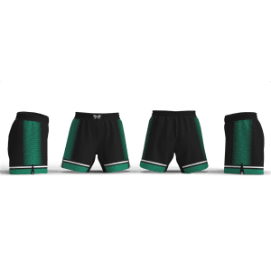 Cary High school Black & Green Side Pattern Women's 6" Fight Short