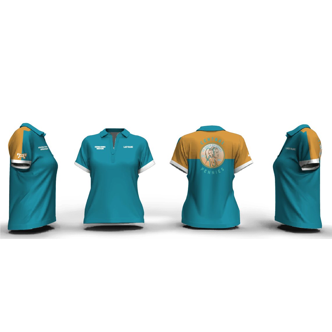 Central Pennies Women's Custom Polo