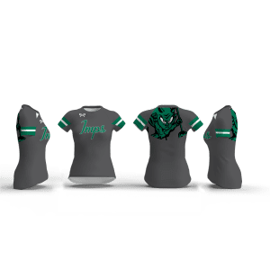 Cary High school dark Grey Women's Compression Short Sleeve Shirt
